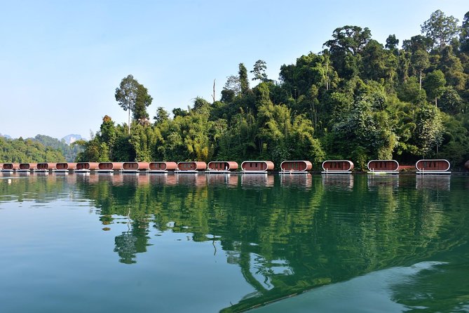 2 Days Cheow Lan Lake Raft House from Krabi - A misty morning and a short cave walk