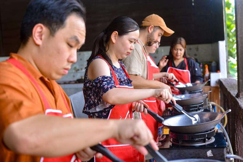 Ao Nang: Half-Day Thai Cooking Class Krabi Province - The hillside kitchen and temple view