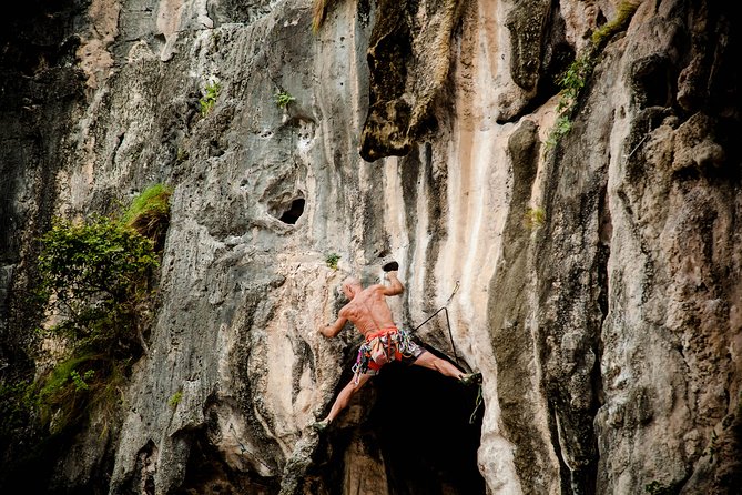 Beginner's Full Day Rock Climbing and Caving Tours at Railay Beach in Krabi - From hotel pickup to Railay’s limestone walls
