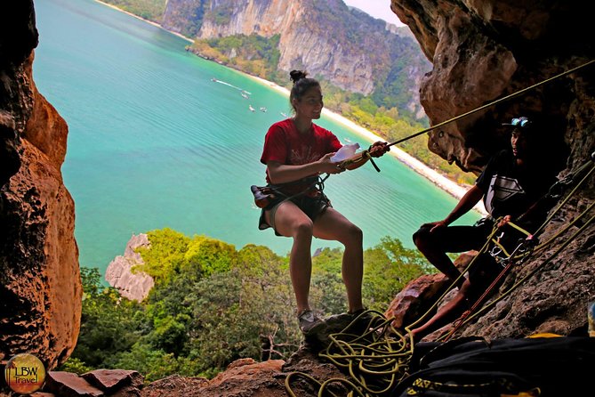 Beginner's Full Day Rock Climbing and Caving Tours at Railay Beach in Krabi - Equipment, safety, and the effort required