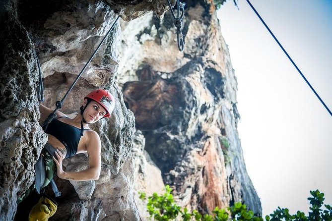 Beginner's Half-Day Rock Climbing Tours at Railay Beach Krabi - Heat, rain, and physical demands