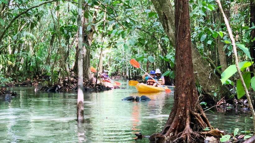 From Ao Nang: Kayaking at Klong Rud with Hotel Transfers - The ride from Ao Nang and the first practical details