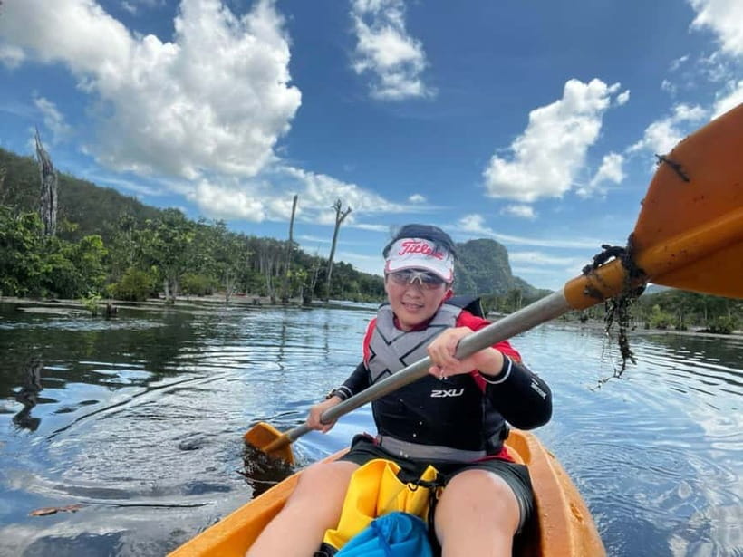 Klong Rud Kayaking with Hotel Transfer - Swimming in the clear water