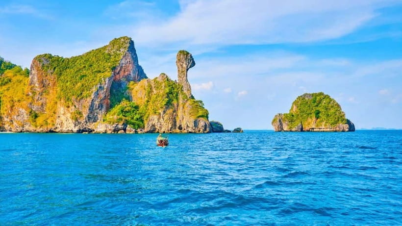 Krabi: 4 Islands and Caves Boat Tour with Lunch - Thale Waek and the short tide window