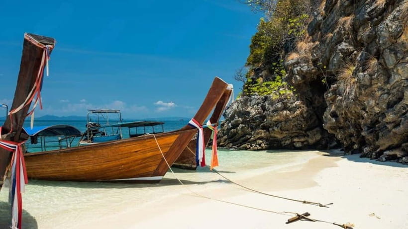 Krabi: 4 Islands and Caves Boat Tour with Lunch - Chicken Island, or Koh Kai