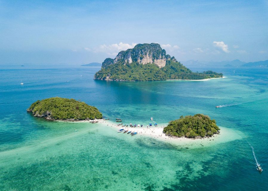 Krabi: 4 Islands & Krabi's Separated Sea Longtail Boat Tour - Poda Island, white sand, and picnic lunch