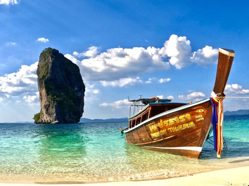 Krabi: 4 Islands Tour by Longtail Boat & Thai Buffet Lunch - Circling Chicken Island’s rocky head
