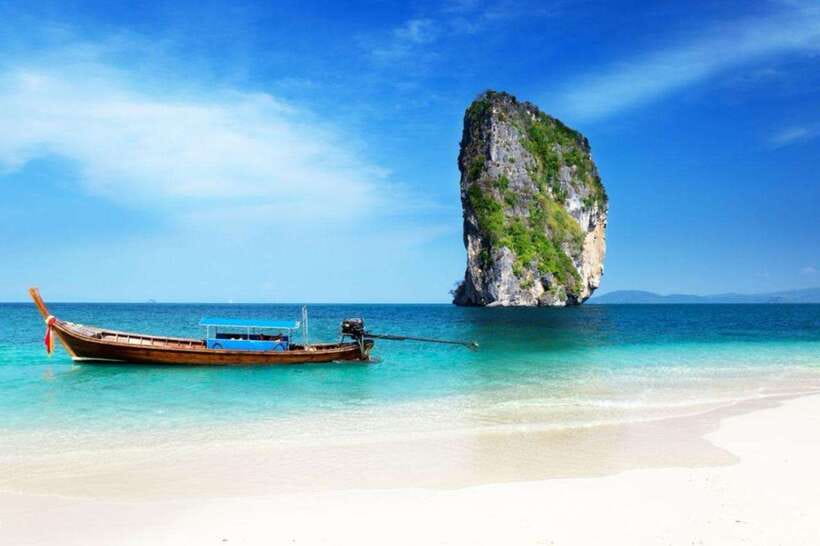 Krabi: 7-Island Tour by Longtail Boat with Sunset - Leaving Krabi by longtail boat