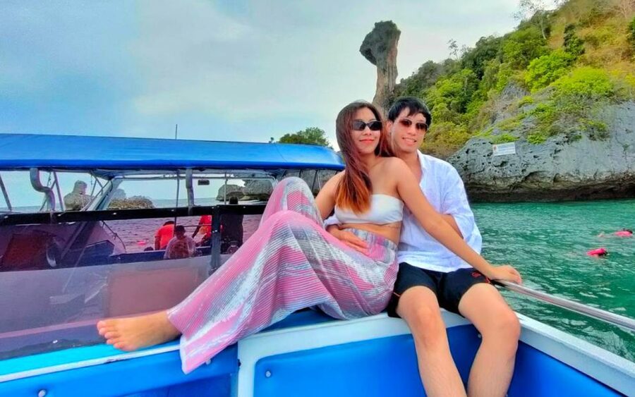 Krabi: 7 Islands Sunset Hopping Cruise with BBQ & Plankton - From your hotel to the private pier