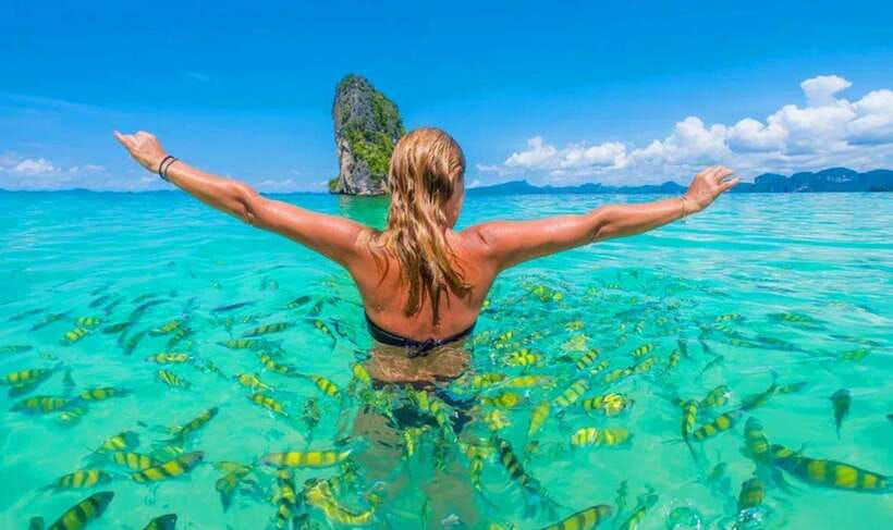 Krabi: 7 Islands Sunset Tour with Plankton Swim and BBQ - Chicken Island and Koh Tan Ming for snorkeling