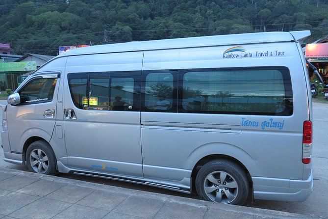 Krabi Airport to Lanta (Charter) - Leaving Krabi Airport with a name sign