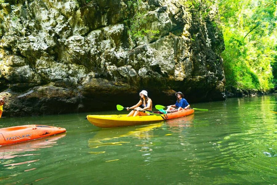 Krabi: Ao Thalane Mangrove Kayaking with Extras - Paddling into Ao Thalane’s mangrove channels