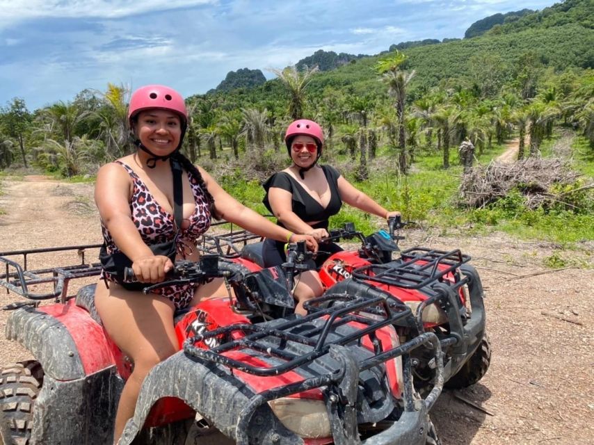 Krabi ATV adventure drive 30mins - Starting out on the tree-lined trail
