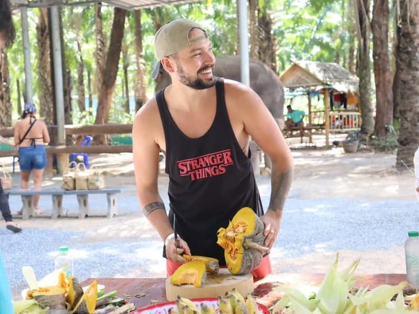 Krabi: Elephant Feeding Program with Food Preparation - Preparing elephant meals instead of watching a show