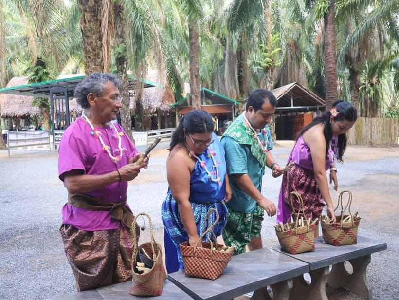 Krabi: Elephant Feeding Program with Traditional Thai Dress - Photo help without a professional photographer