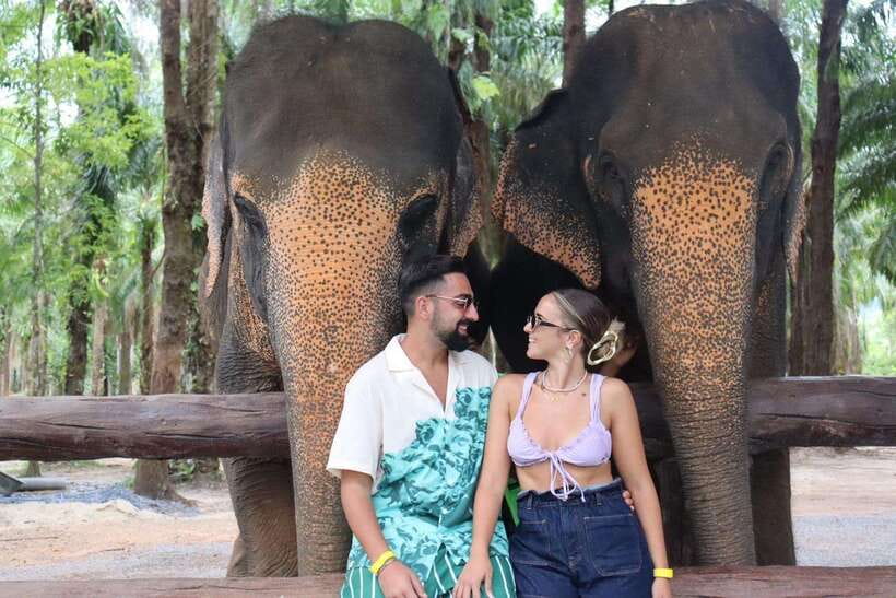 Krabi: Elephant Feeding Program - Meeting the caretakers and learning the rules