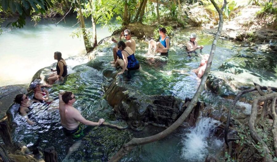 Krabi: Emerald Pool and Hot Springs Waterfall Half-Day Trip - Leaving Krabi by shared van