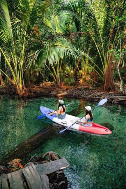 Krabi: Hidden Mirror Lake Kayak, Swim & Easy Nature Activity - Paddling through cliffs, greenery, and narrow water