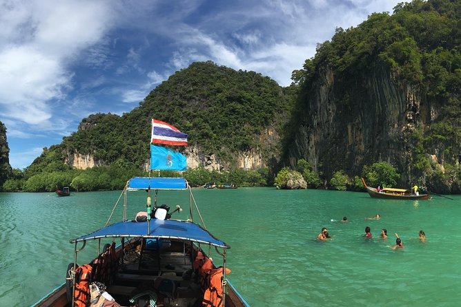 Krabi Hong Island Tour: Charter Private Long-tail Boat - Koh Pak Bia for views and a possible swim