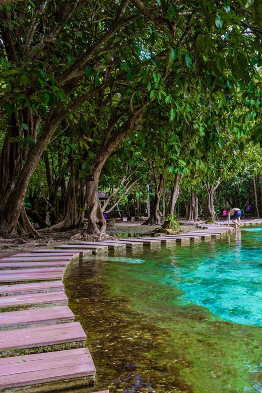 Krabi: Kayaking, Crystal Lagoon, and Fish Spa in Klong Root - Kayaking through clear spring water