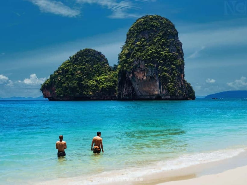 Krabi: Railay Beach & Caves + Jurassic World : Rebirth Sites - Setting out from Ao Nang by long-tail boat