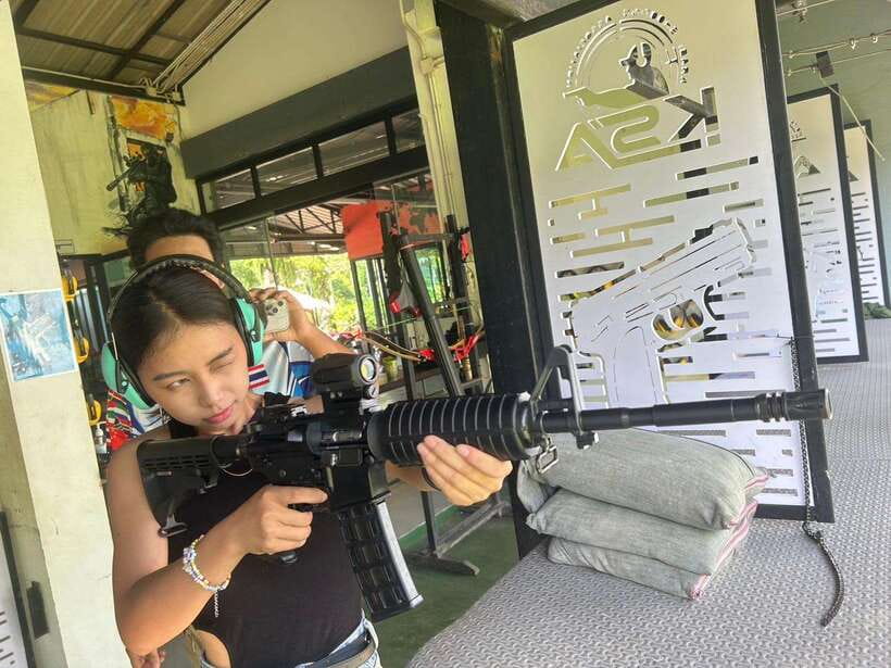 Krabi shooting range(.22 LRM4, .10 bullet) - What the Krabi shooting range experience is really like