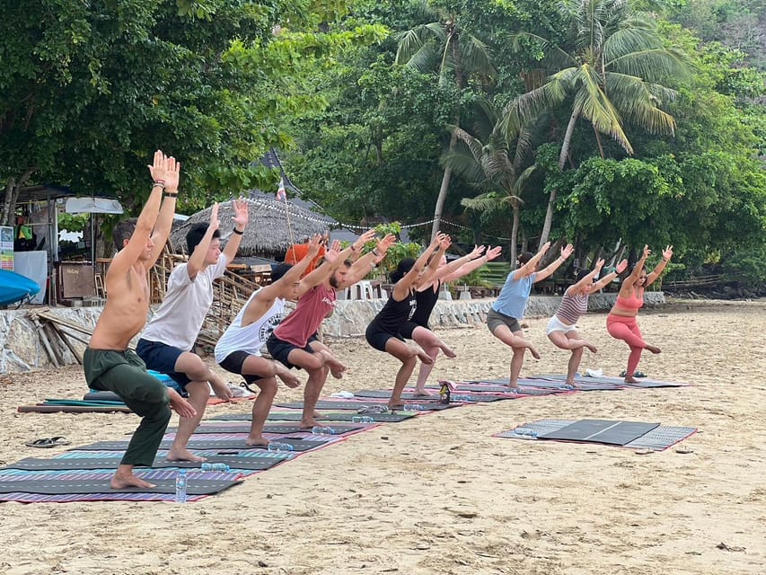 Krabi: Sunrise Yoga Balance Join-in Class - The value of yoga beside the sea
