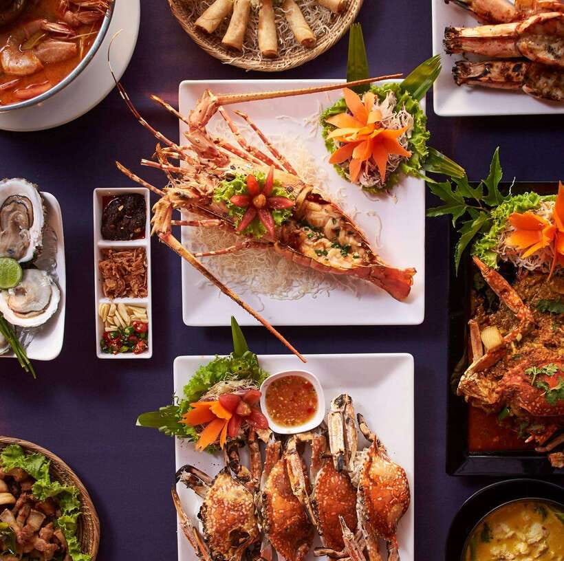 Krabi: The Hilltop Aonang Food & Beverage Packages - The food: Thai flavors, seafood, and a lot on the table