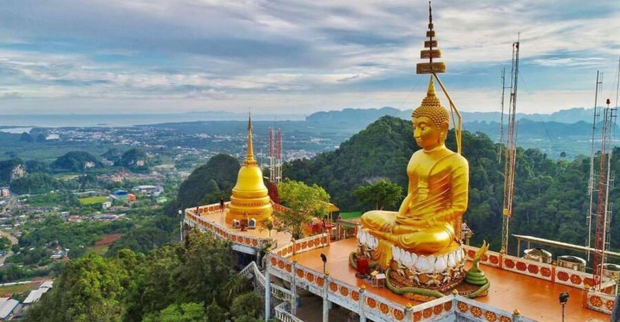 Krabi: Tiger Cave, Hot Springs and Emerald Pool Jungle Tour - Hot Springs Waterfall, a gentle start