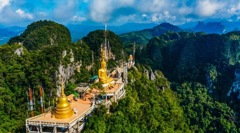Krabi: Tiger Cave Temple, Emerald Pool and Hot Springs Tour - Blue Lagoon: a short walk to a vivid natural pool