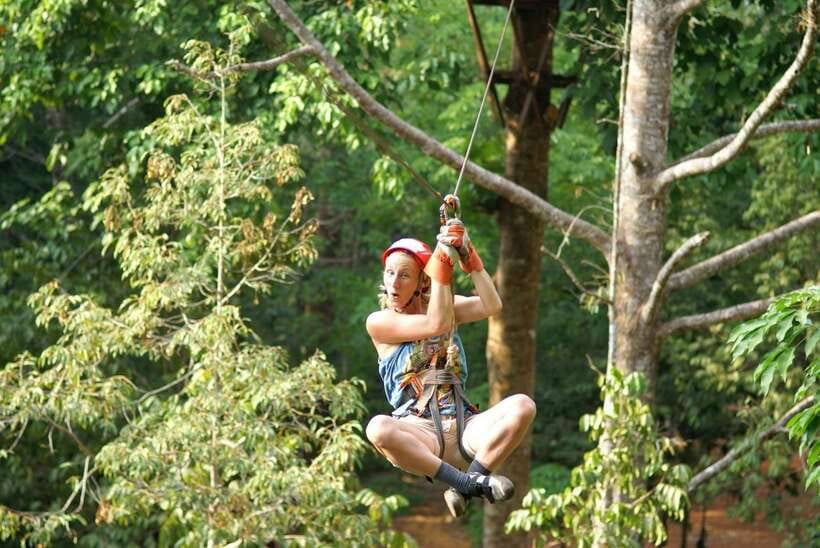 Krabi: Ziplining with Abseiling and Rock Climbing Options - Rock climbing with two instructors