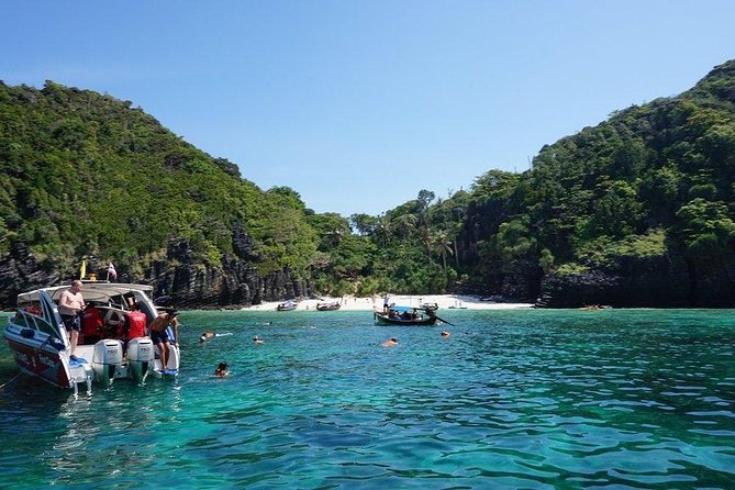 Private Phi Phi & 4 Islands Sunset Cruise by Speedboat - from Krabi - Phi Phi Le, the main four-hour section