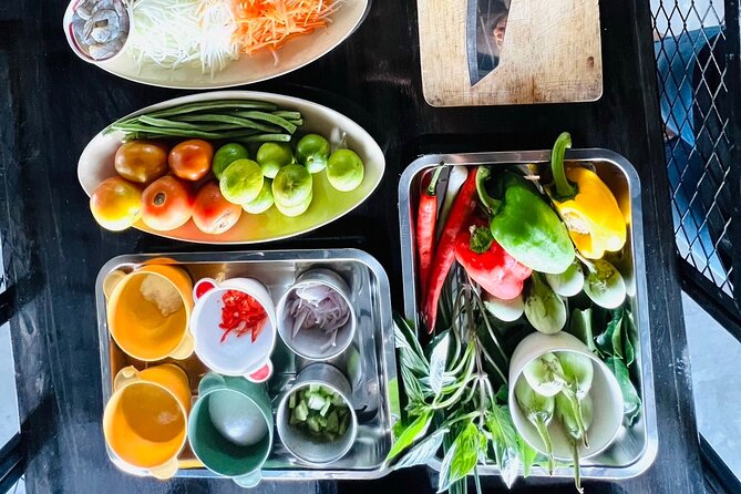 Thai Cooking School in Aonang - Starting with Thai herbs and a local drink
